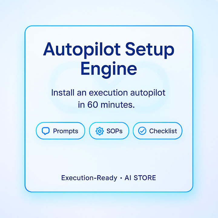 AI STORE — Autopilot Setup Engine