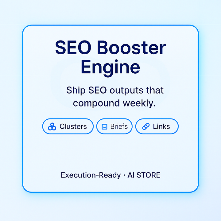 AI STORE — SEO Booster Engine