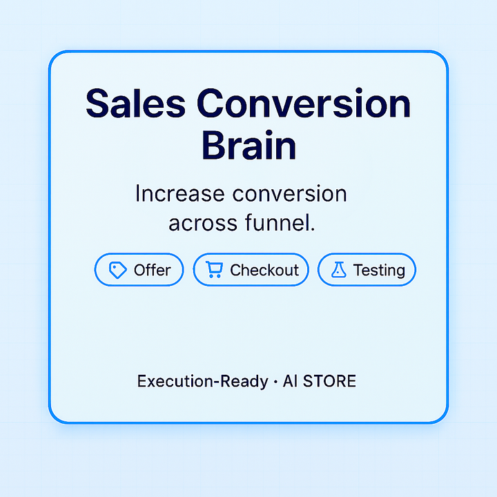 AI STORE — Sales Conversion Brain