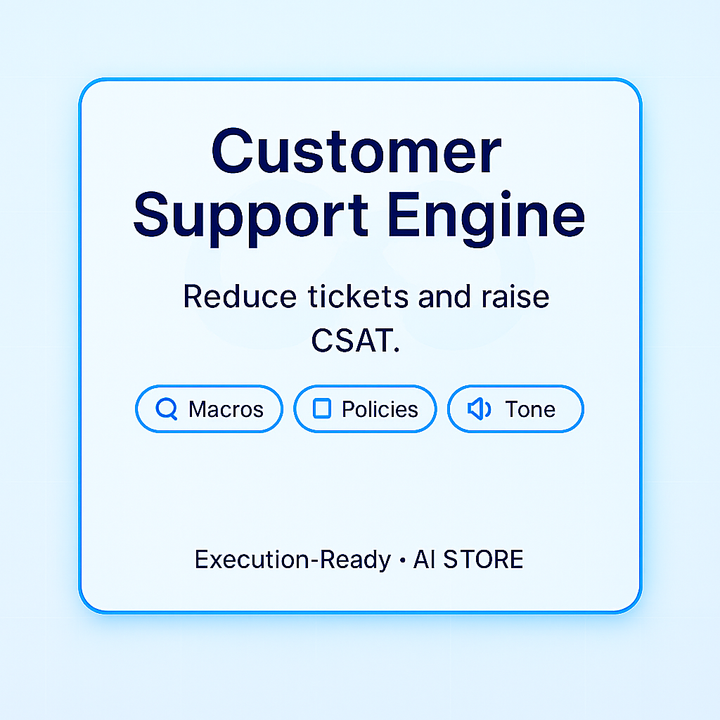 AI STORE — Customer Support Engine