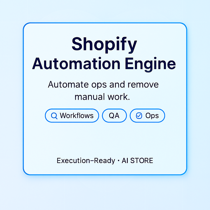 AI STORE — Shopify Automation Engine